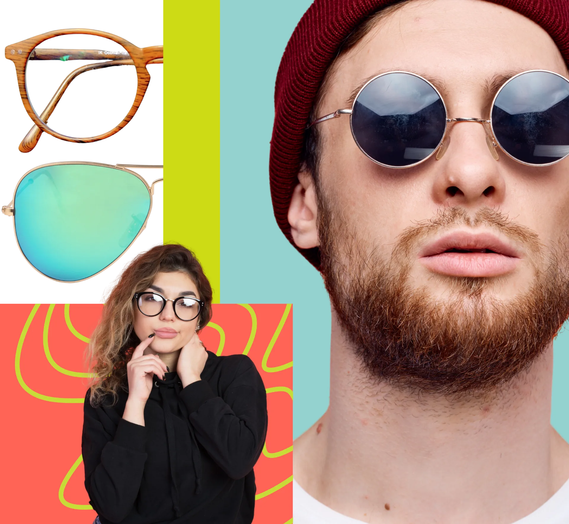 Équipement d'examen de la vue et monture de lunettes
